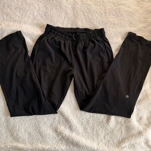 Lululemon Drawstring Straight Leg Pants In Black Size 10